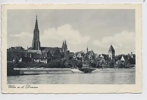 Ulm Gesamtansicht Donaupartie gl1940 31.070