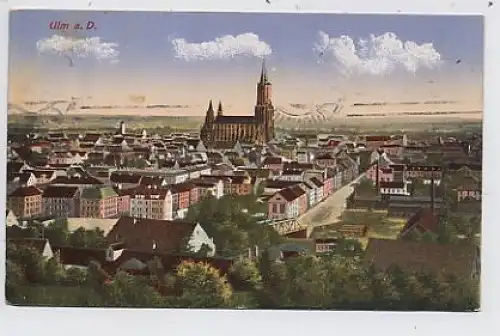 Ulm an der Donau - Teilansicht feldpgl1916 35.673