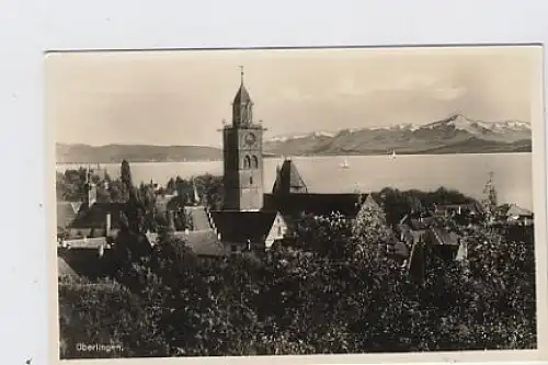Überlingen Bodensee Blick über die Stadt gl1930 40.804