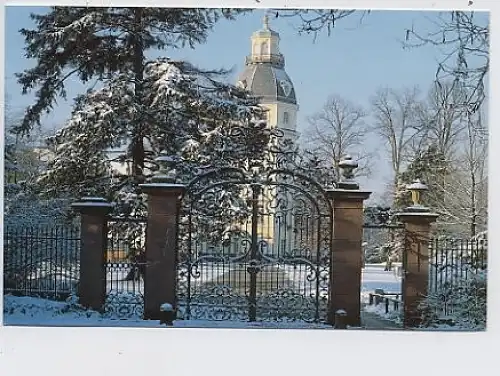 Karlsruhe - Schloß im Winter ngl 35.747