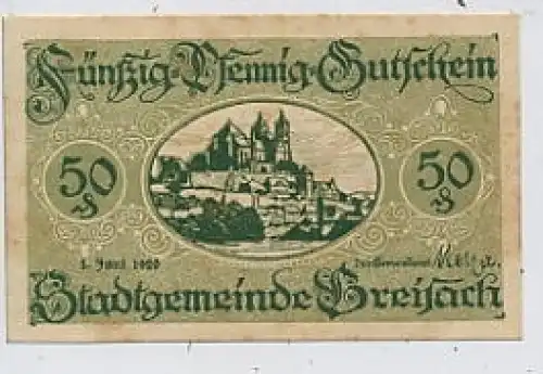 Breisach Gutschein 50 Pf. von 1920 ngl 36.289