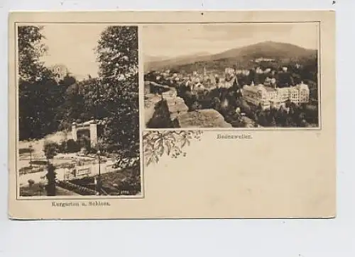 Badenweiler - Kurgarten und Schloß ngl 31.145