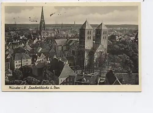 Münster i.W. Kambertikirche u.Dom gl1911 13.609