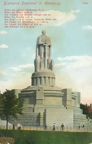 Bismarckdenkmal in Hamburg ngl 105.049