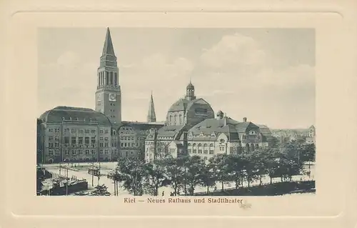 Kiel Neues Rathaus und Stadttheater ngl 116.154