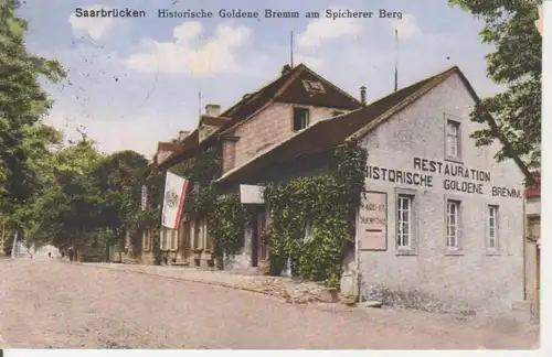 Saarbrücken Gasthaus H. Gold. Bremm feldpgl1916 95.019
