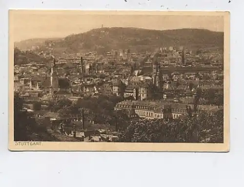 Stuttgart Blick auf die Innenstadt um 1930? ngl 40.230