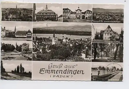 Emmendingen Mehrbildkarte gl1957 31.388