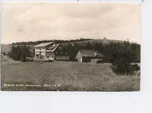 Waldkirch Berghotel Kandel Fotokarte gl1960 14.045