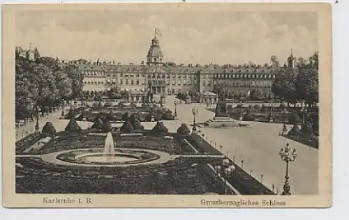 Karlsruhe Grossherzogliches Schloss ngl 32.258