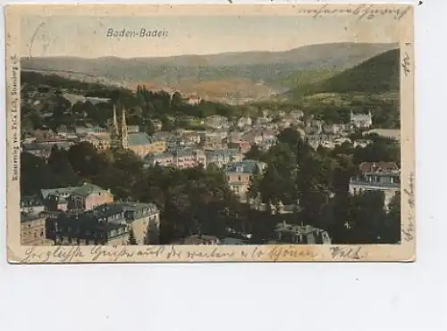 Baden-Baden Gesamtansicht gl1904 14.065