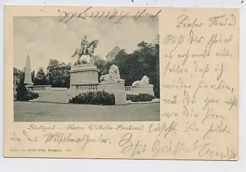 Stuttgart Kaiser Wilhelm-Denkmal gl1900 36.476