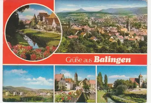 Balingen Mehrbildkarte gl1983 14.004