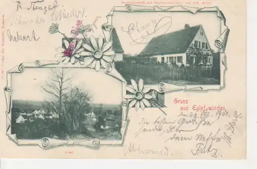 Eglofswinden Litho Gastwirtschaft Arold gl1901 73.136