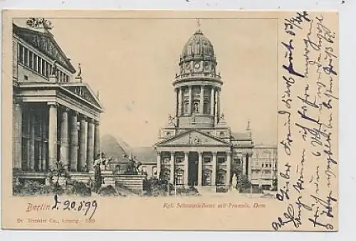 Berlin Schauspielhaus Französischer Dom gl1899 35.974