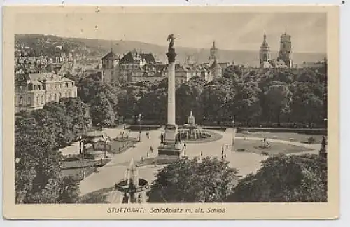 Stuttgart Schlossplatz Altes Schloss gl1929 36.470