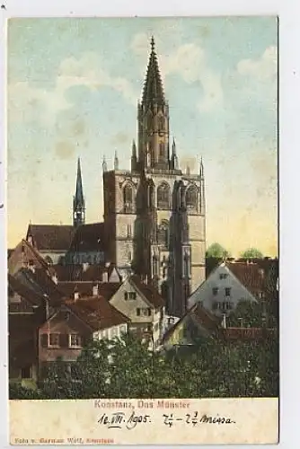 Konstanz Das Münster Reliefkarte ngl 40.029