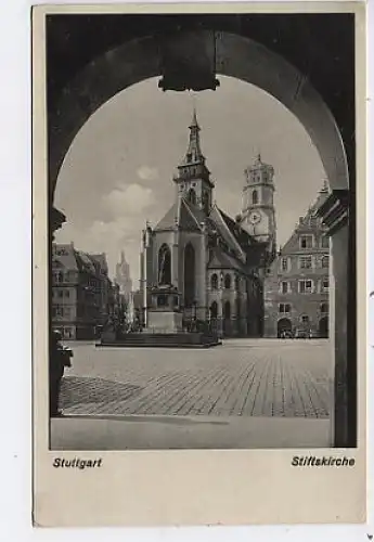 Stuttgart Stiftskirche gl1938 40.158