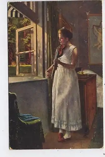 Morgenlied B.DE WITT Künstler-AK feldpgl1917 41.055