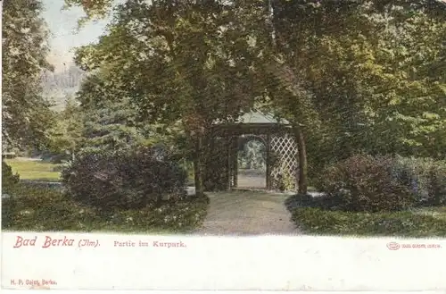 Bad Berka/Ilm Partie im Kurpark gl1910? B6682