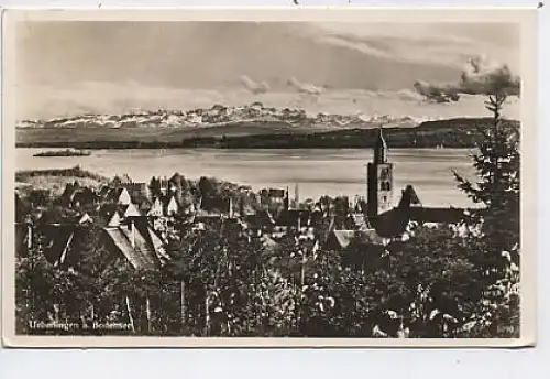 Überlingen Bodensee Ansicht mit Alpen ngl 40.802