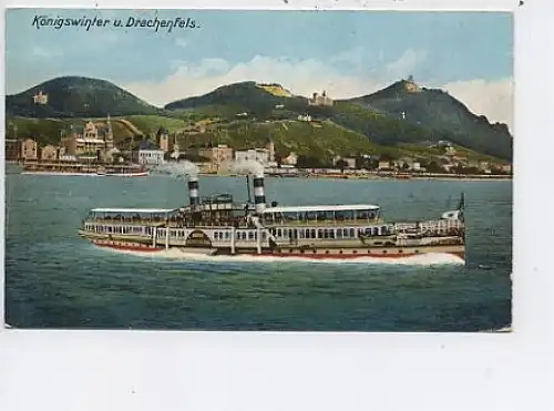 Königswinter und Drachfels gl1912 13.510