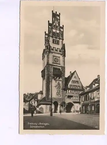 Freiburg Schwabentor Fotokarte ngl 14.187