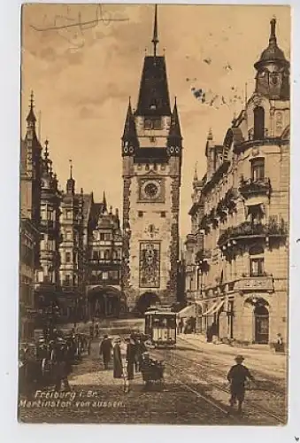 Freiburg Martinstor von außen gl1911 32.919