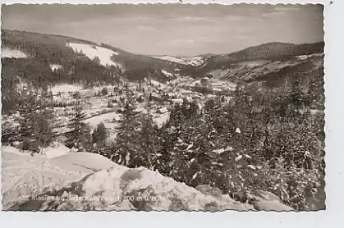 St. Blasien Gesamtansicht Schnee Fotokarte ngl 36.455