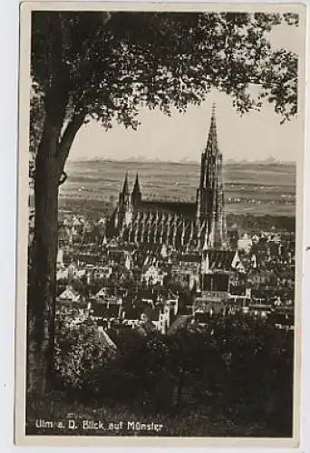 Ulm Blick auf Münster gl1929 33.038