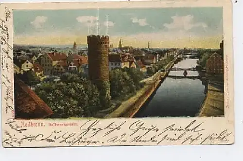 Heilbronn a.N. Bolwwerksturm um 1900 gl1900? 40.928
