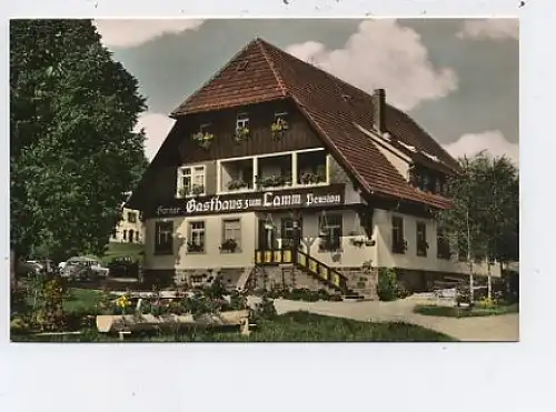 Gündelwangen Gasthof Pension Lamm Fotokarte ngl 39.914