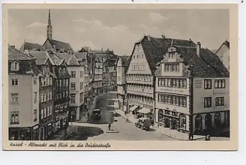 Kassel Altmarkt Blick >Brüderstraße gl1944 40.965