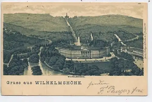 Gruß aus Wilhelmshöhe Ansicht gl1899 41.030