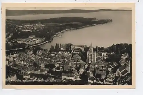 Konstanz a.B. Blick >Bucht >Horn Luftbild gl1937 41.663