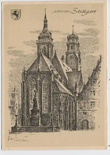 Stuttgart Kirche von Ludwig Schäfer-Grohe ngl 32.412