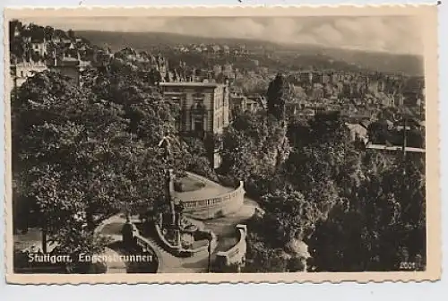 Stuttgart Eugensbrunnen Stadtpanorama Foto ngl 36.489