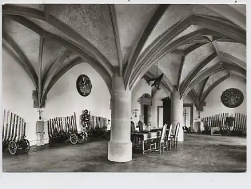 Schloss Neuenstein Kaisersaal Waffensamml. ngl 32.533