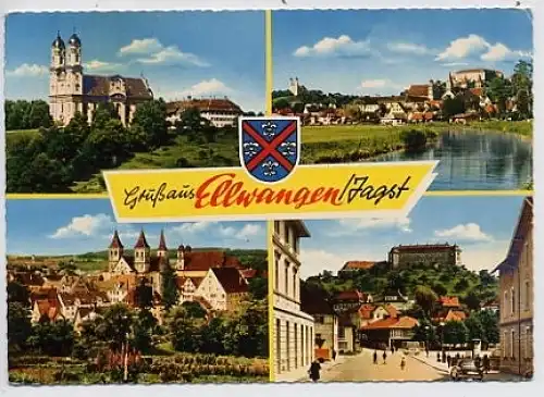 Ellwangen Mehrbildkarte gl1962 32.911