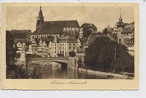 Tübingen / Neckaransicht gl1913 33.679