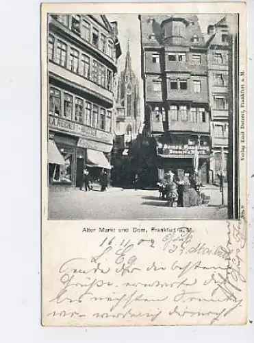 Frankfurt a.M. Alter Markt und Dom gl1902 13.570