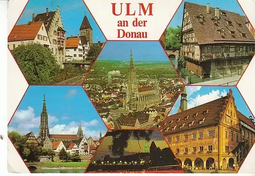 Ulm a.D Mehrbildkarte ngl C0123