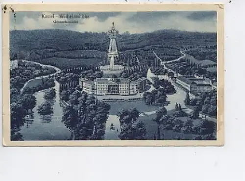 Kassel-Wilhelmshöhe Panorama gl1927 13.506