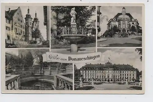 Donaueschingen Mehrbildkarte feldpgl1942 32.507