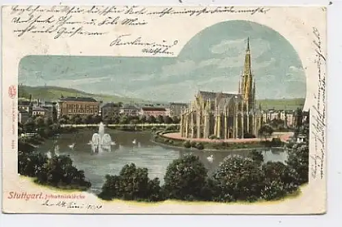 Stuttgart Johanneskirche gl1900 39.988