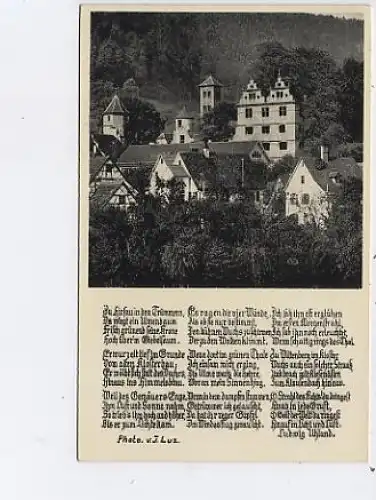 Hirsau Klosteransicht Uhland-Gedicht ngl 39.976