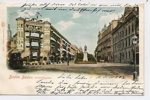 Baden-Baden Leopoldsplatz gl1902 40.008