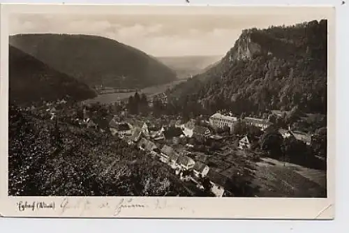 Eybach Gesamtansicht Himmelsfelsen gl1941 32.277