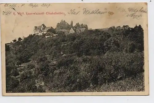 K. Württ. Reservelazarett Elisabethenberg gl1915 32.403