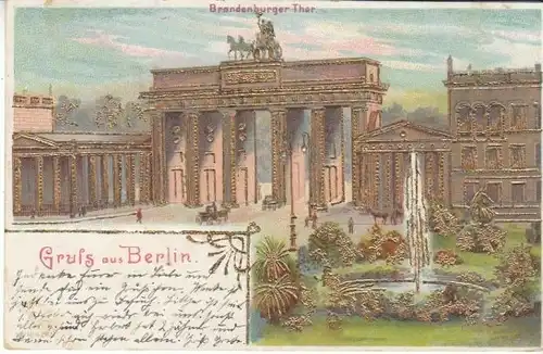 Berlin Brandenburger Tor Pariser Platz gl1904 B4908